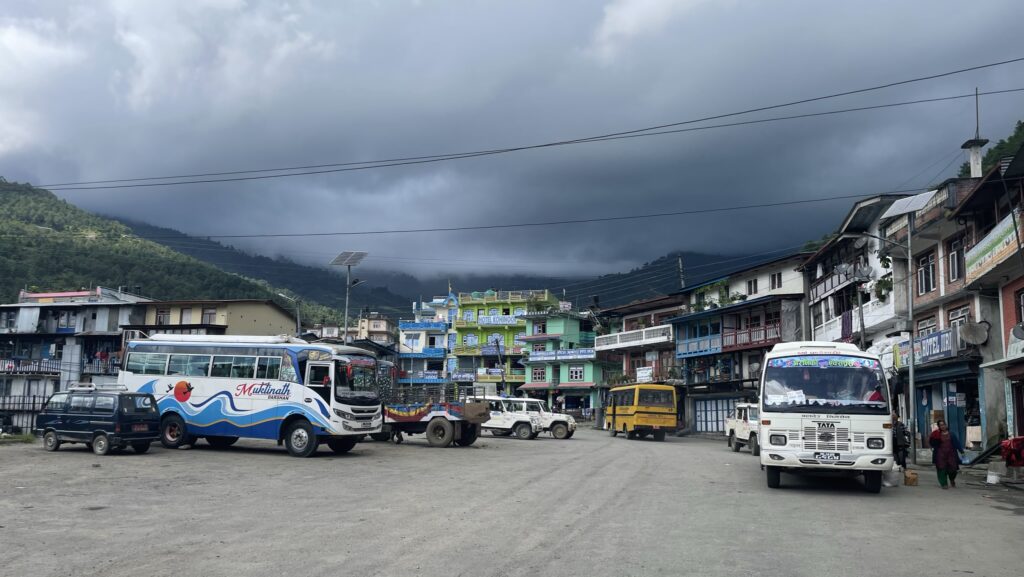 Busses at the bus station in Jiri