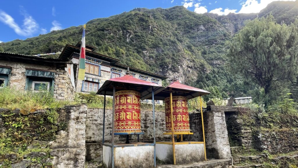 Prayer wheels in Nepal