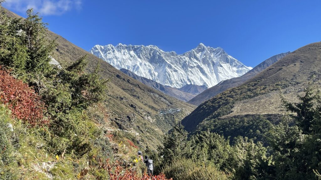 Nhuptse mountain range in Everest Region